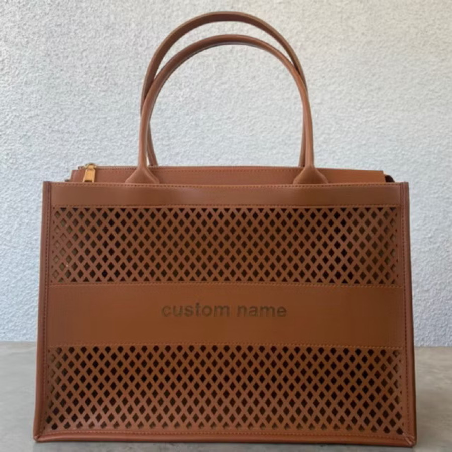 Totebag Kulit Sintetis Custom - depan