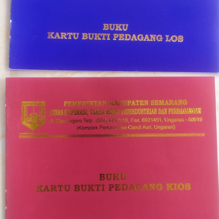 BUKU KARTU PEDAGANG KIOS