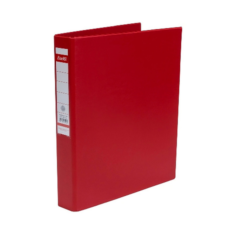Binder BANTEX 2 Cincin D Kapasitas 25 mm Ukuran A4 Warna Red 822209