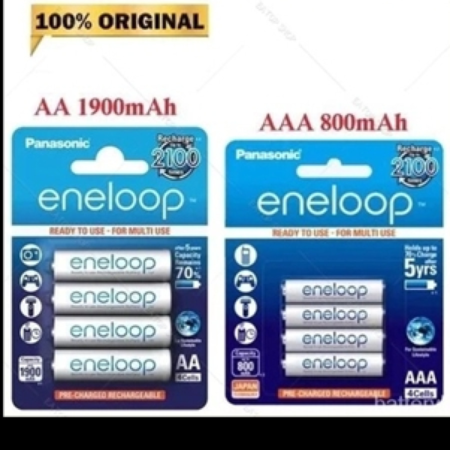 Baterai Isi Ulang Panasonic Eneloop AA