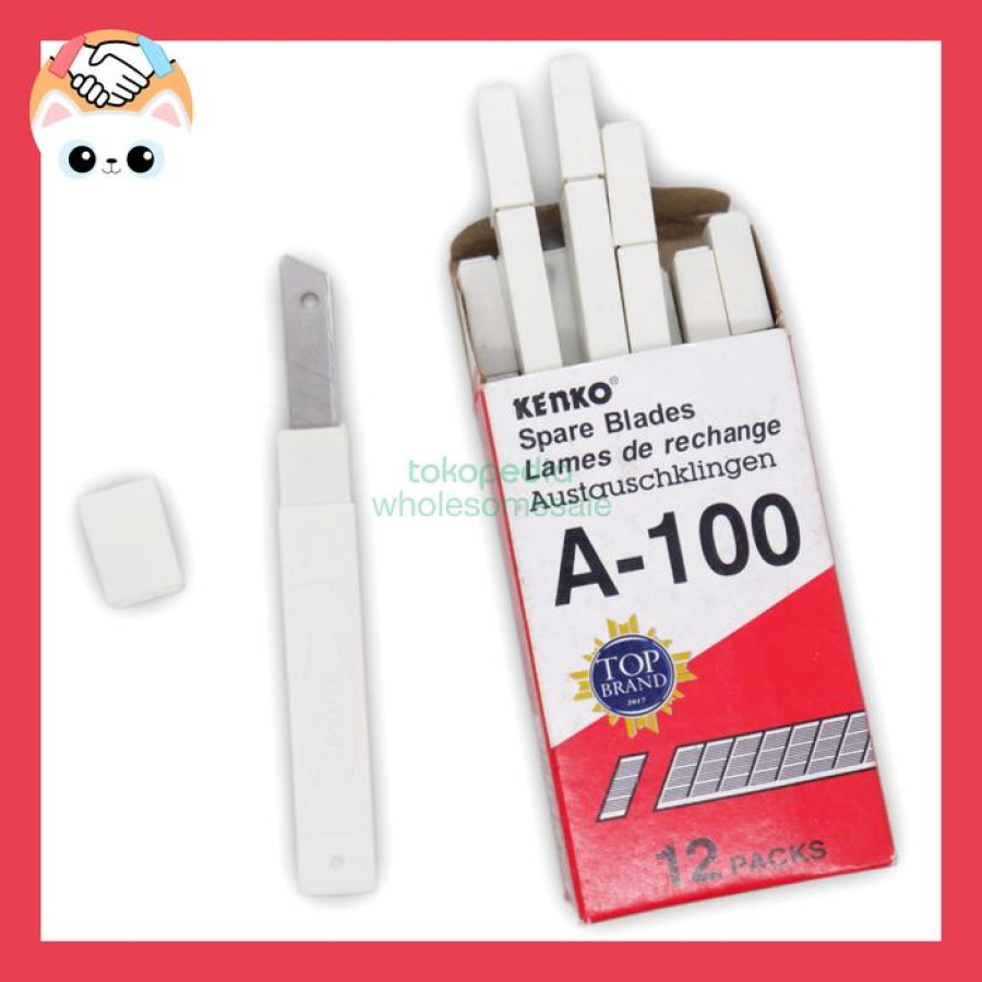 Isi Pisau Cutter Kecil Uk. A-100 Kenko isi 5 buah