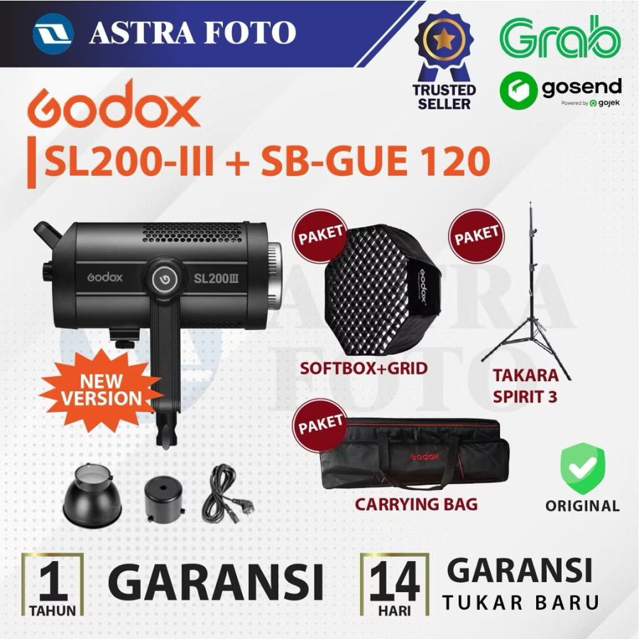 LIGTHTING STUDIO GODOX SL200-111+SB-GUE 120