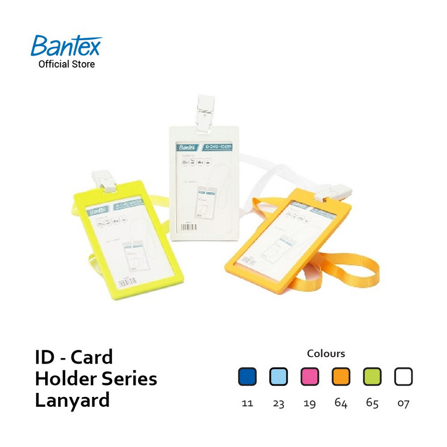 Kalung ID Card Bantex Lanyard Ukuran 54 x 90 mm Lanscape/Portrait - samping