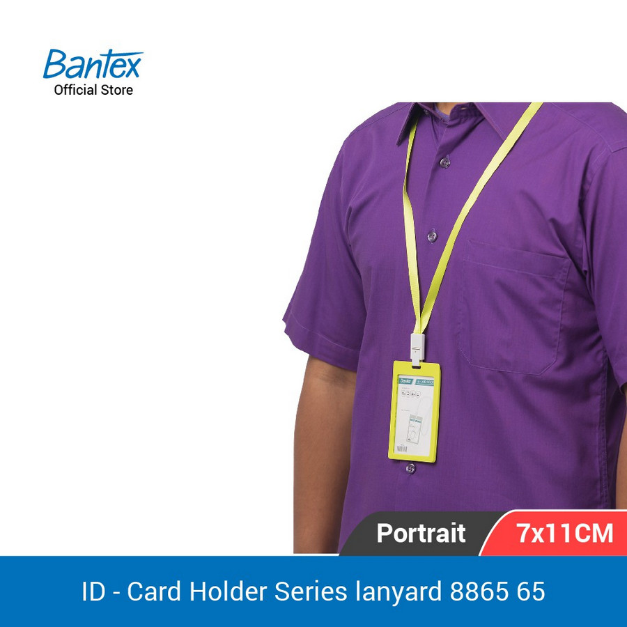 Kalung ID Card Bantex Lanyard Ukuran 54 x 90 mm Lanscape/Portrait - detail