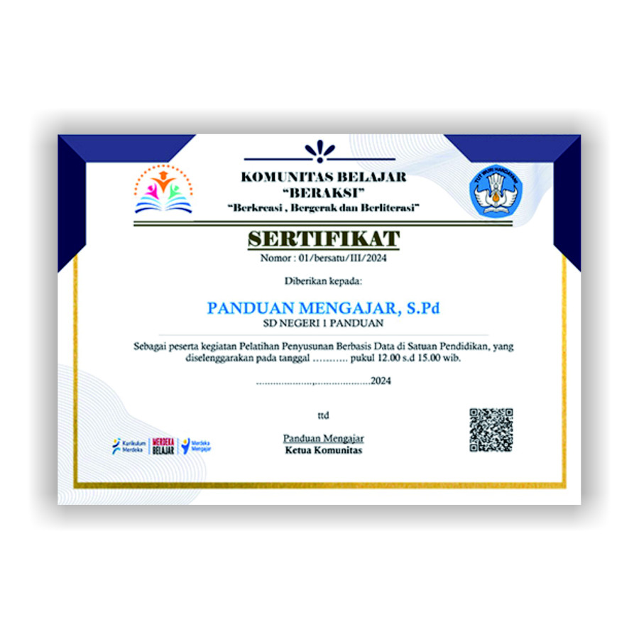 CETAK SERTIFIKAT / PIAGAM PENGHARGAAN 7k