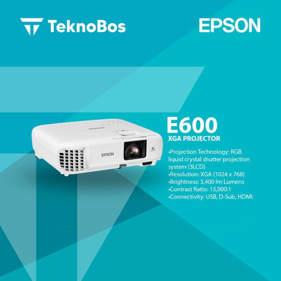 Proyektor Epson EB-E600 3300 Lumens XGA (1024 x 768) TKDN - depan