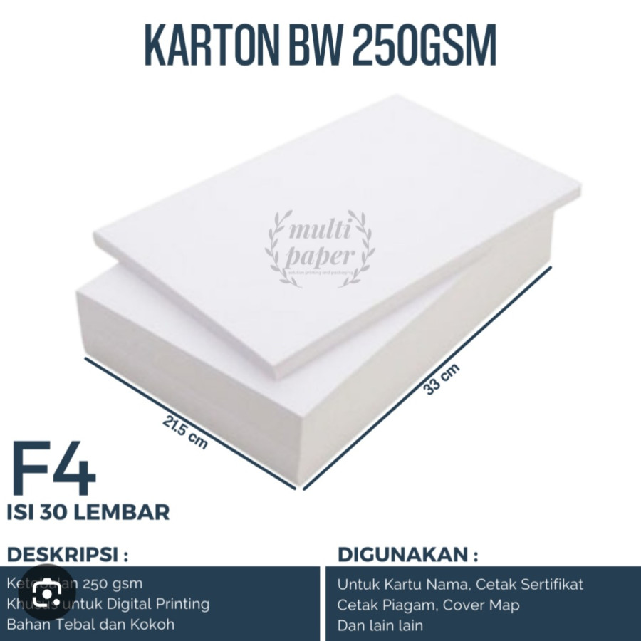 Kertas Piagam/Sertifikat BLUESWHITE