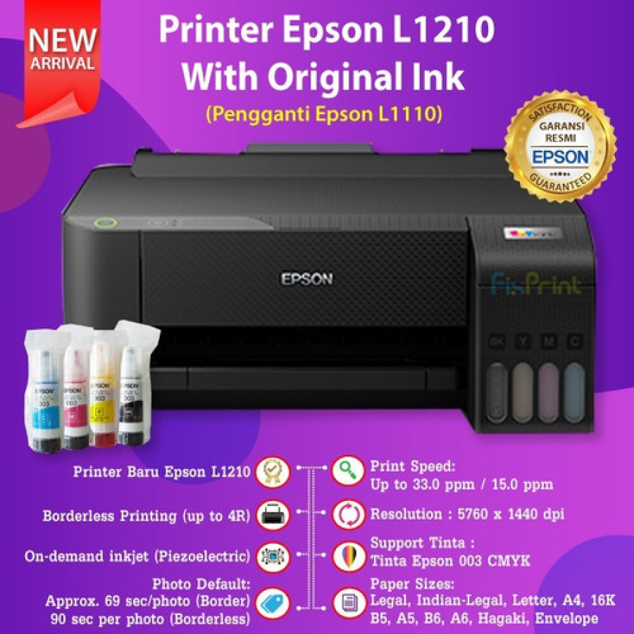 printer EPSON TYPE L1210 - utama