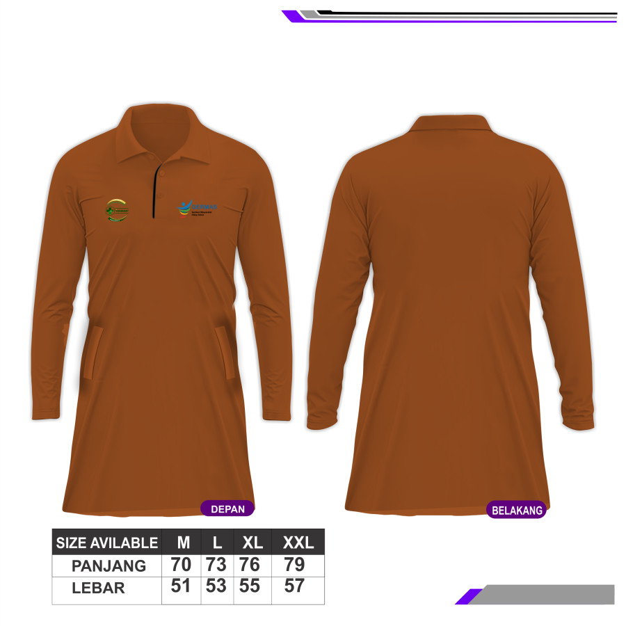Seragam Kerja ( Polo T shirt) - samping