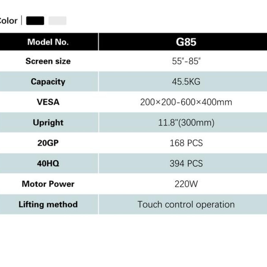 Standing Bracket NORTH BAYOU G85 - depan
