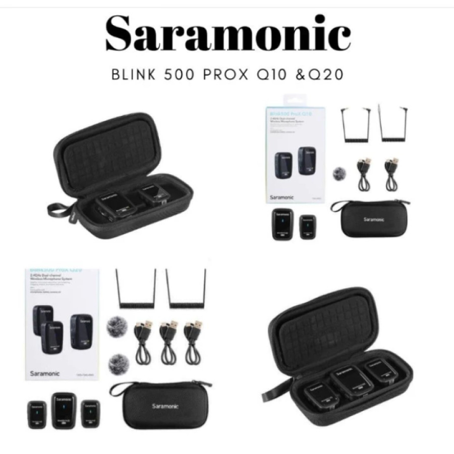 Mic Clip on Saramonic blink 500 - depan
