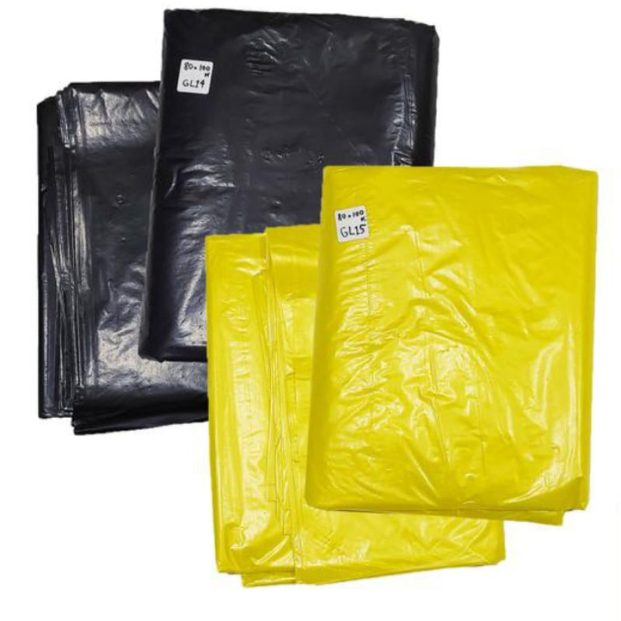 PLASTIK LIMBAH MEDIS ( PLASTIK KUNING BESAR ) - depan