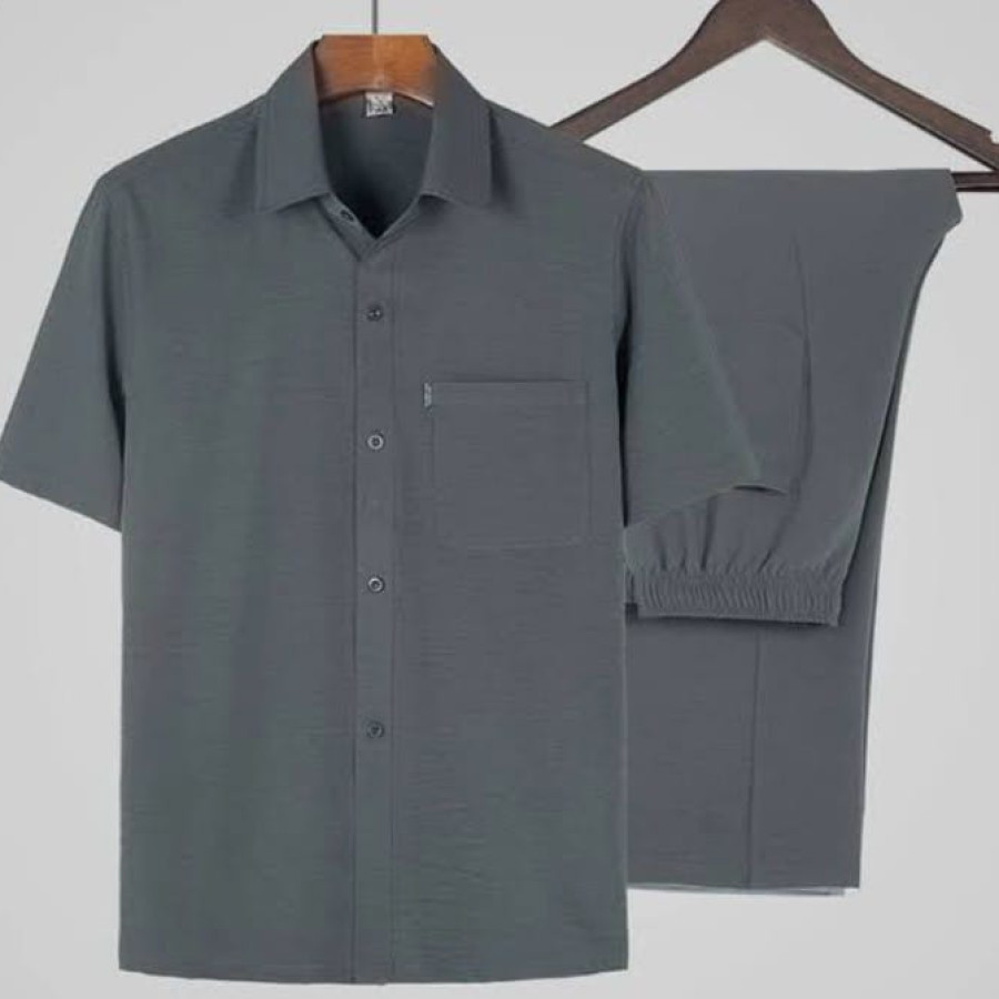 Set Baju Lengan Pendek dan Celana Panjang