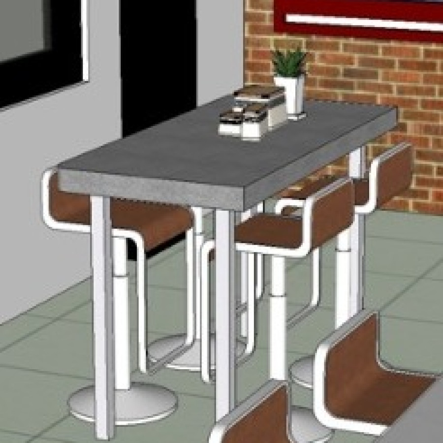 MEJA KANTIN UK.240X50X110