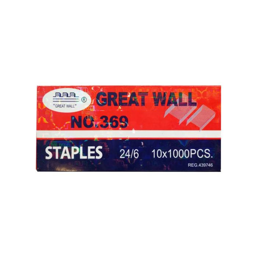 ISI STAPLES GREAT WALL 369 / GW 369 ( ISI 10 DUS KECIL ) - utama