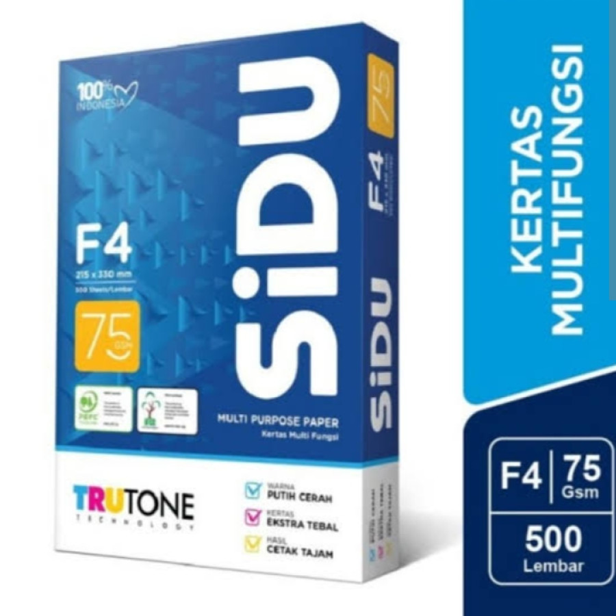 Sidu Kertas HVS F4 75 Gsm