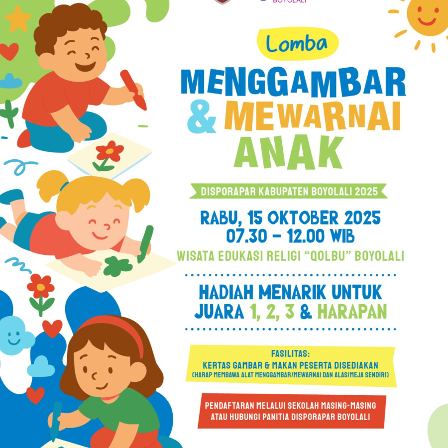 LOMBA MENGGAMBAR & MEWARNAI DISPORAPAR KAB. BOYOLALI
