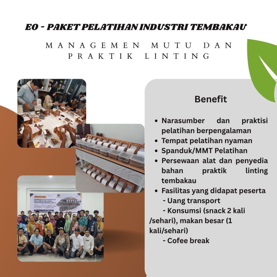 EO - Pelatihan Industri Tembakau - utama
