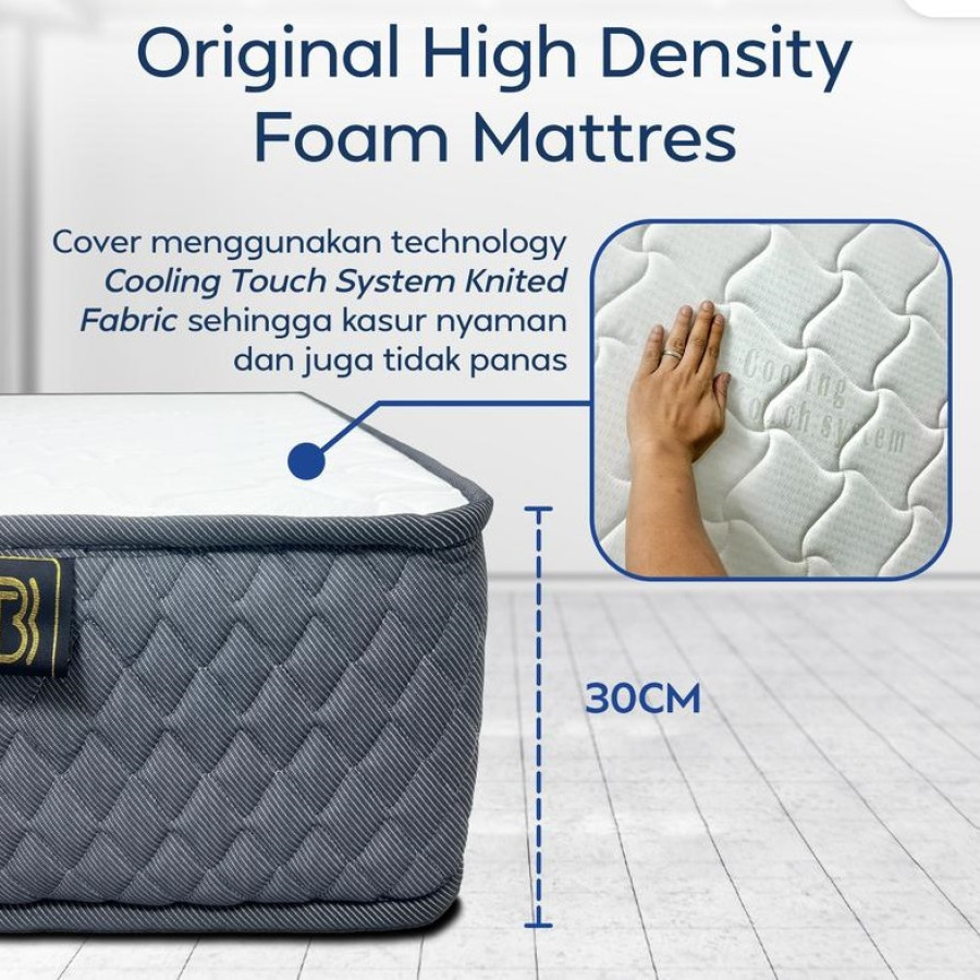 Kasur Busa Beddo Box Mattress - 90x200 - samping