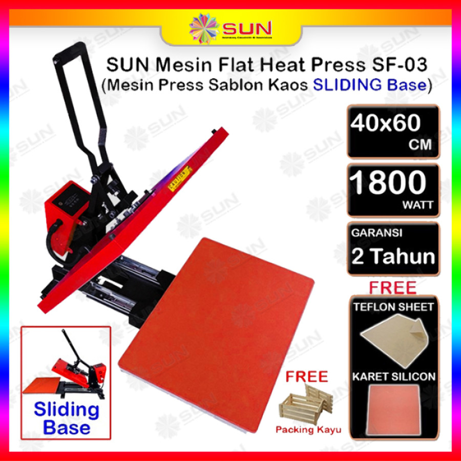 Mesin Press Sablon Kaos - depan