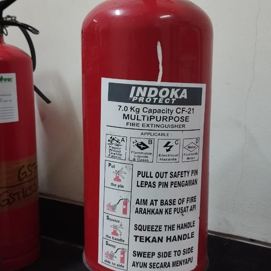 ISI ULANG APAR JENIS LIQUID GAS KAPASITAS 10 KG - BPD