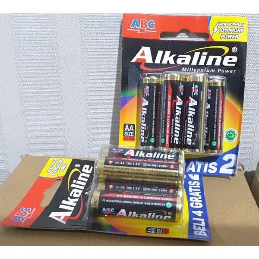 Batu Batrai Alkaline ABC Isi 6