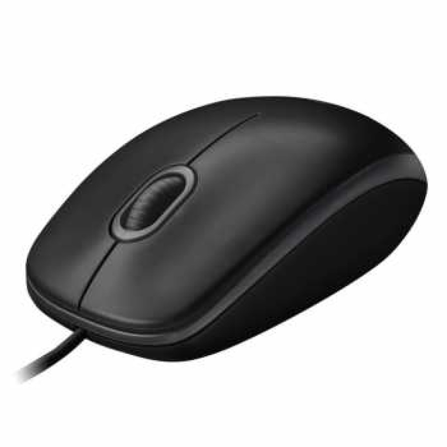 Logitech Wired Mouse - B100 - Black - samping
