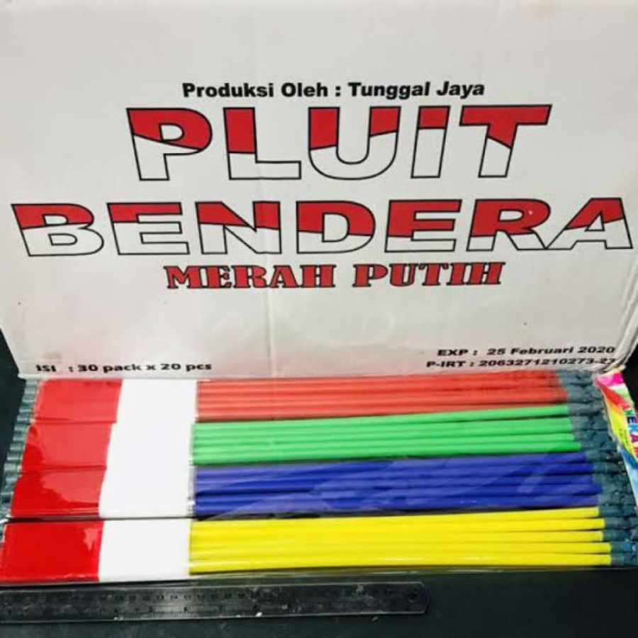 Bendera Merah Putih Peluit Kecil - samping