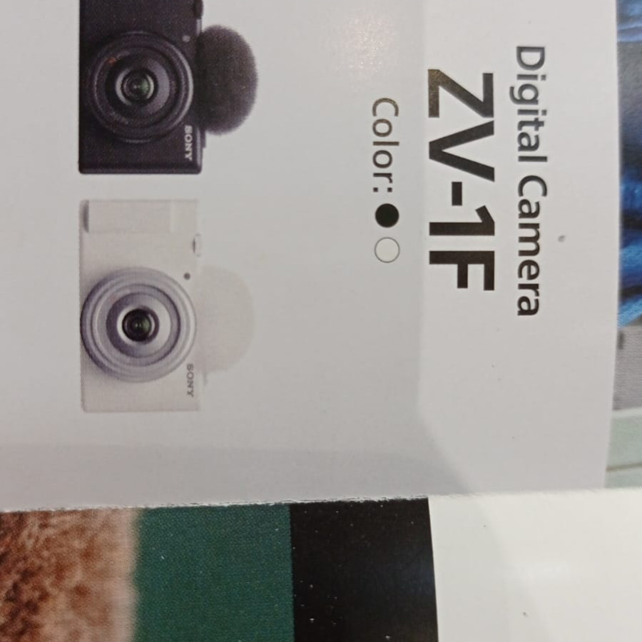 Digital Camera Sony ZF-1F Black include memory Sandisk 32GB 100 MB/s - depan