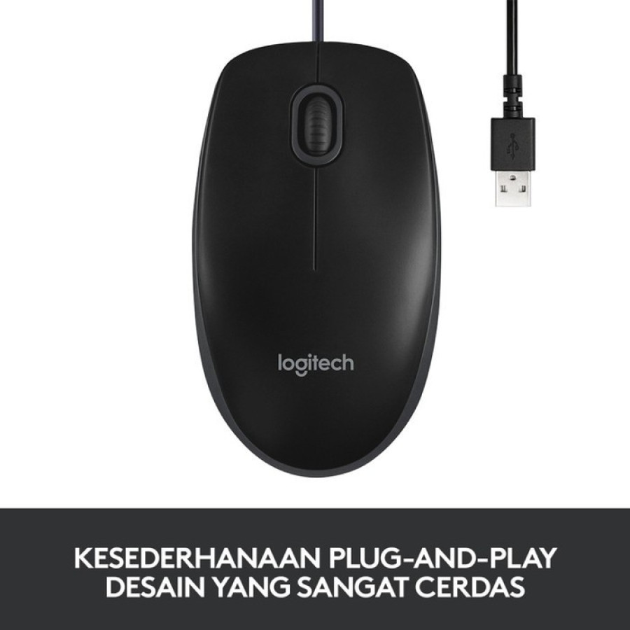 Perawatan Komputer : Mouse Logitech B100 - depan
