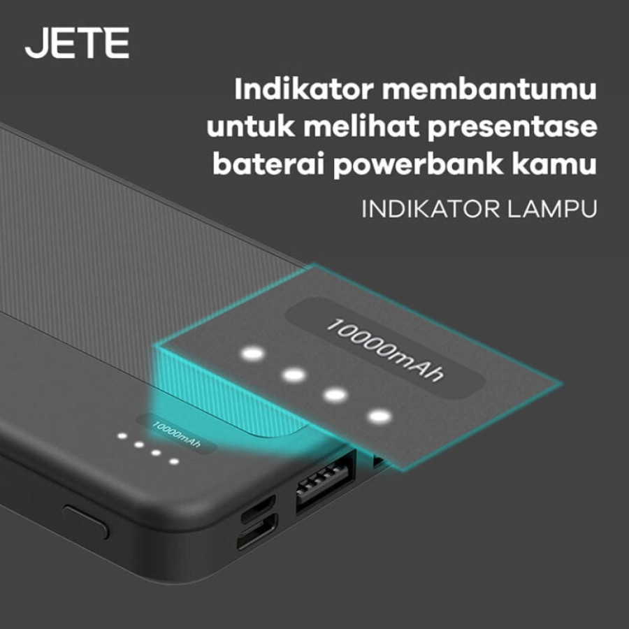 Powerbank JETE C7 Series 10000 mAh - samping