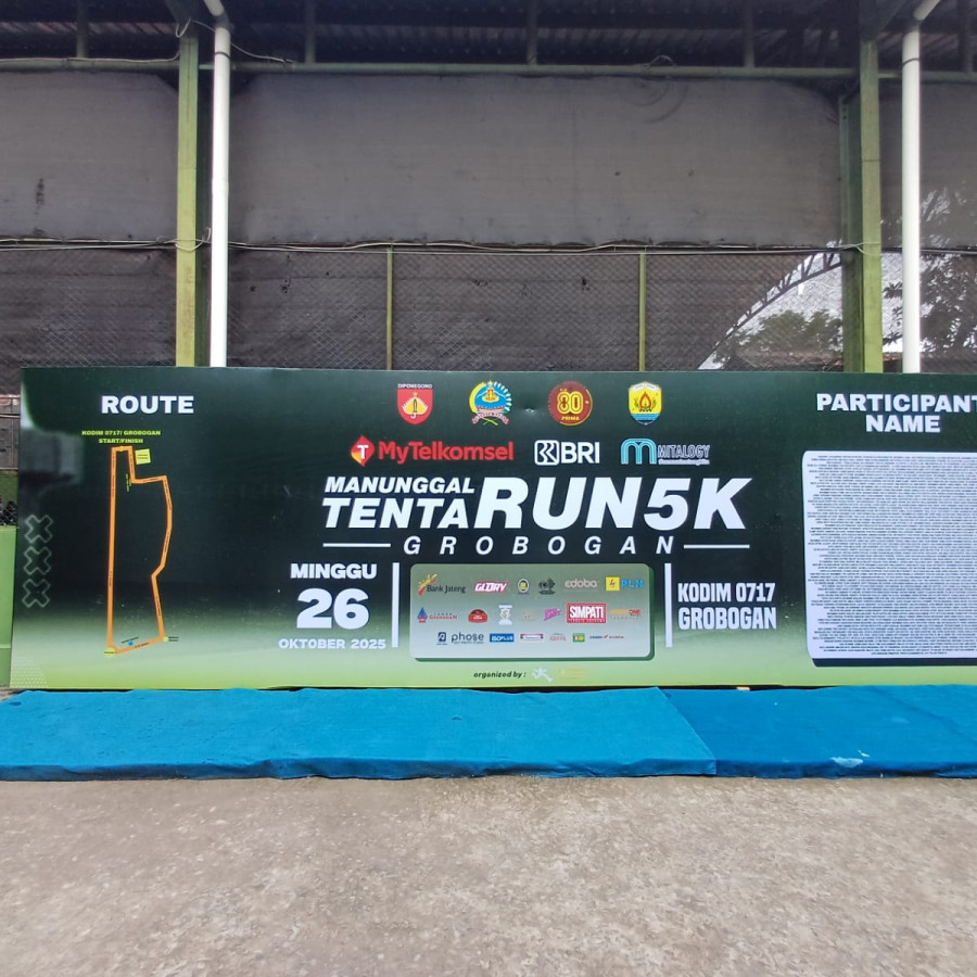 Panggung flooring + backdrop rangka triplek laminasi