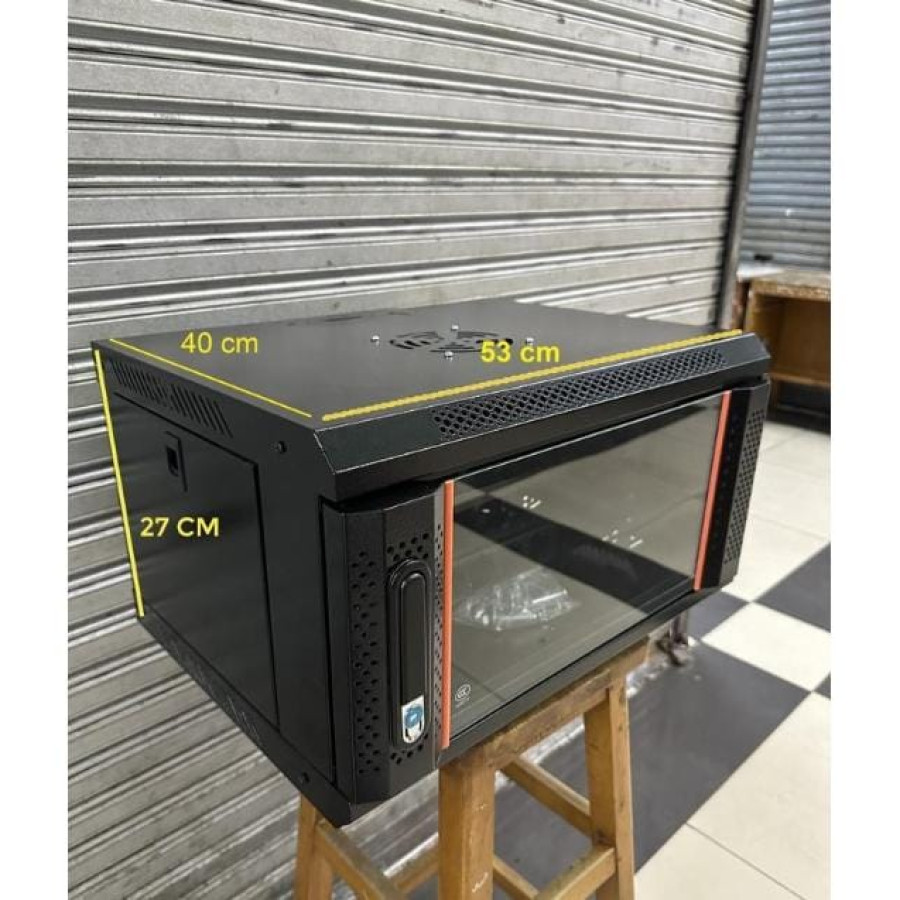 wallmount 4U murah / rack 4U / rack server 4U - 4U KOMPLIT - depan