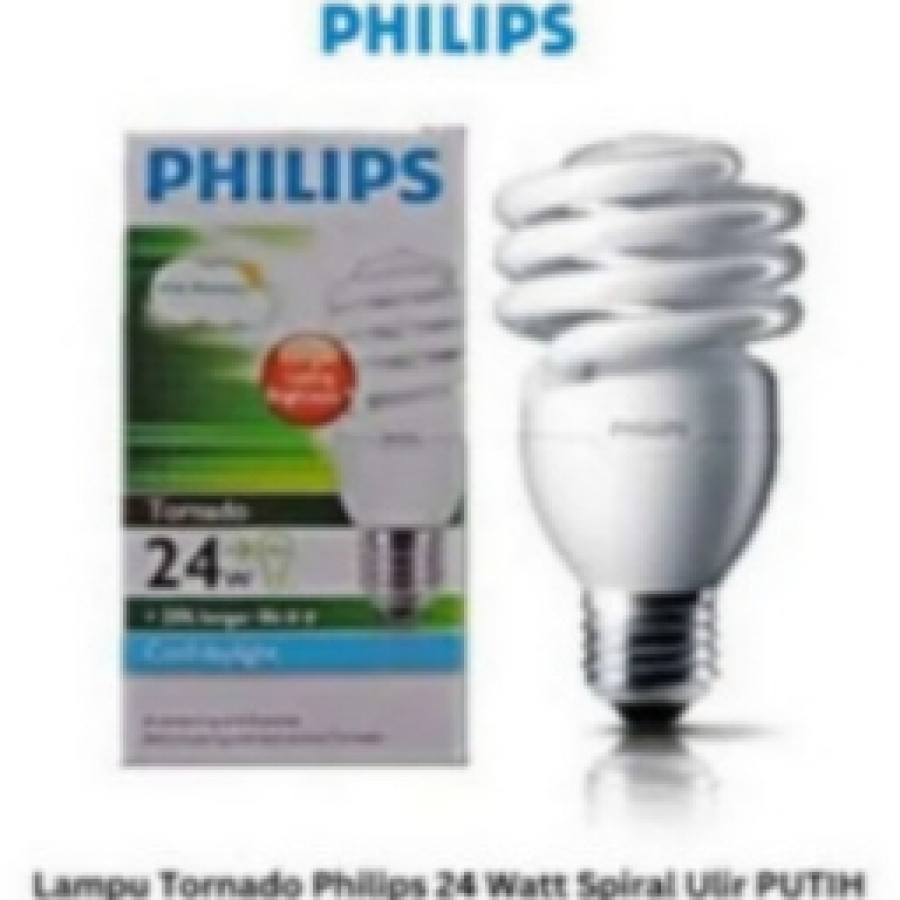 PHILIPS TORNADO SPIRAL ULIR PUTIH 24W