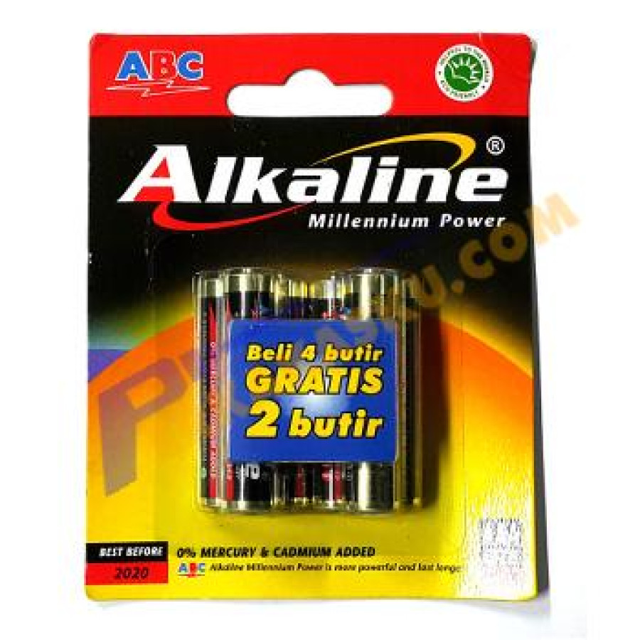 Baterai Alkaline AAA isi 4 - depan
