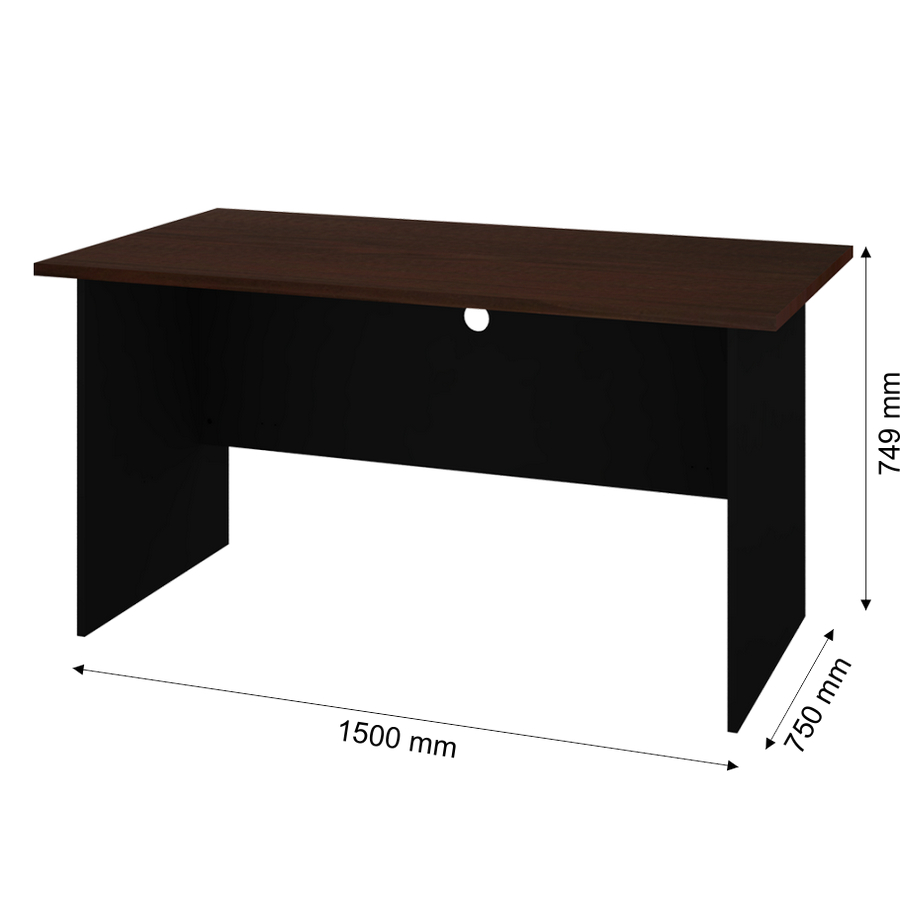 MEJA STAF NEO ALPHA 150X75 POLOS - depan