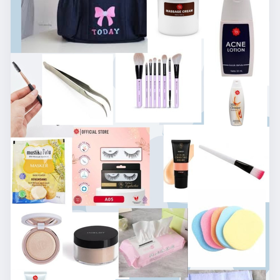 Paket bahan pelatihan kecantikan - utama