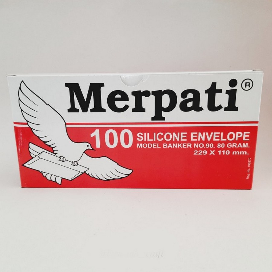 Amplop Merpati No 90 Polos ( Silicone Anvelope) 229X110mm