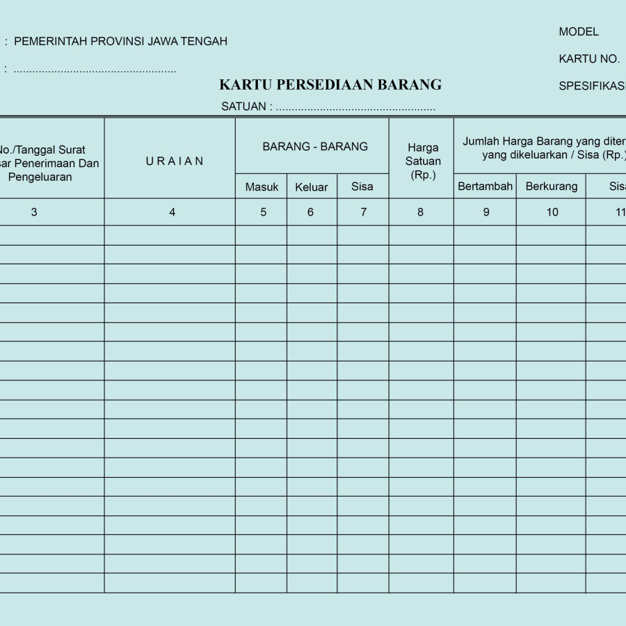 KARTU PERSEDIAAN BARANG