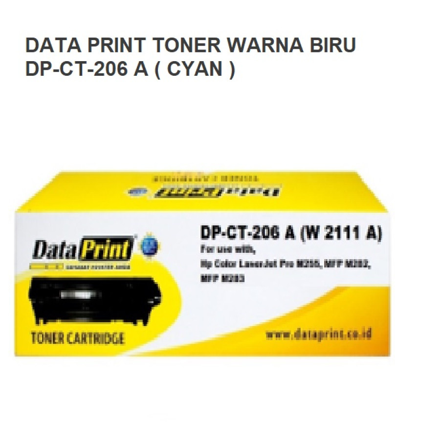 DATA PRINT TONER PRINTER WARNA BIRU DP-CT-206 A ( CYAN )