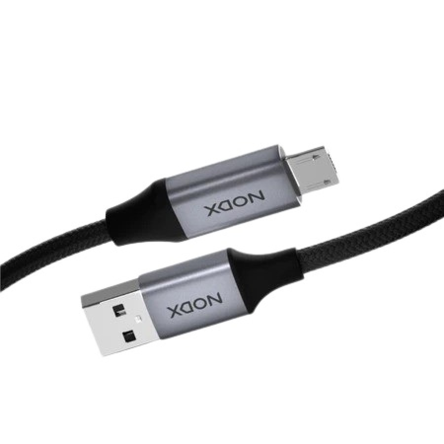 NODX USB-A to Micro USB Cable - Black 2 Meter [K03021]