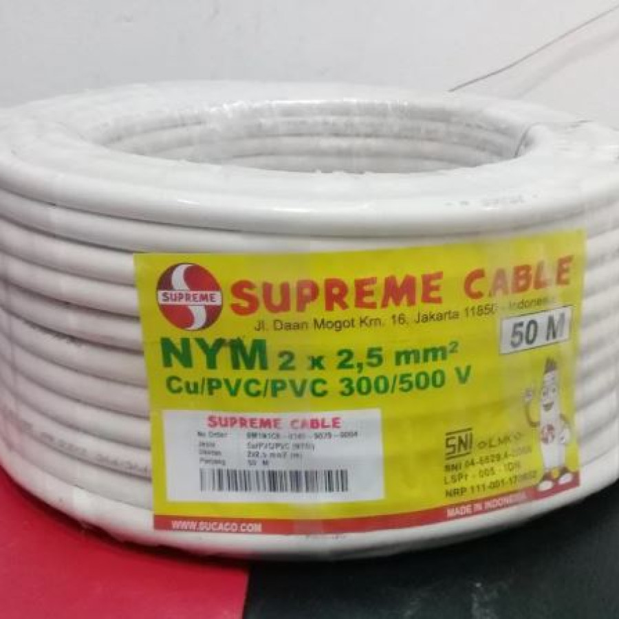 Supreme Kabel Listrik NYM 2 x 2.5 Mm