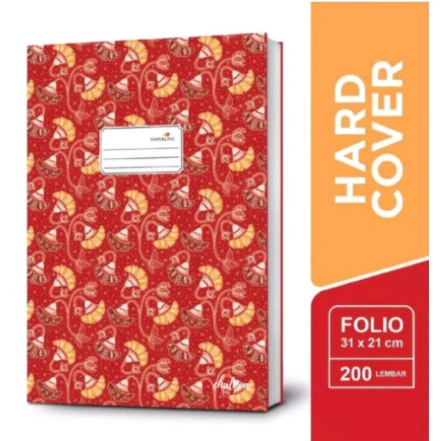 Buku Folio Hardcover Paperline isi 200Lbr - utama