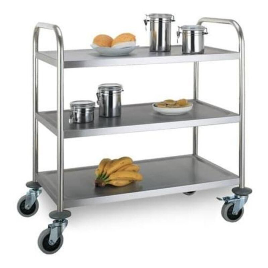 Troli Dorong Stainles Steell 3 Susun