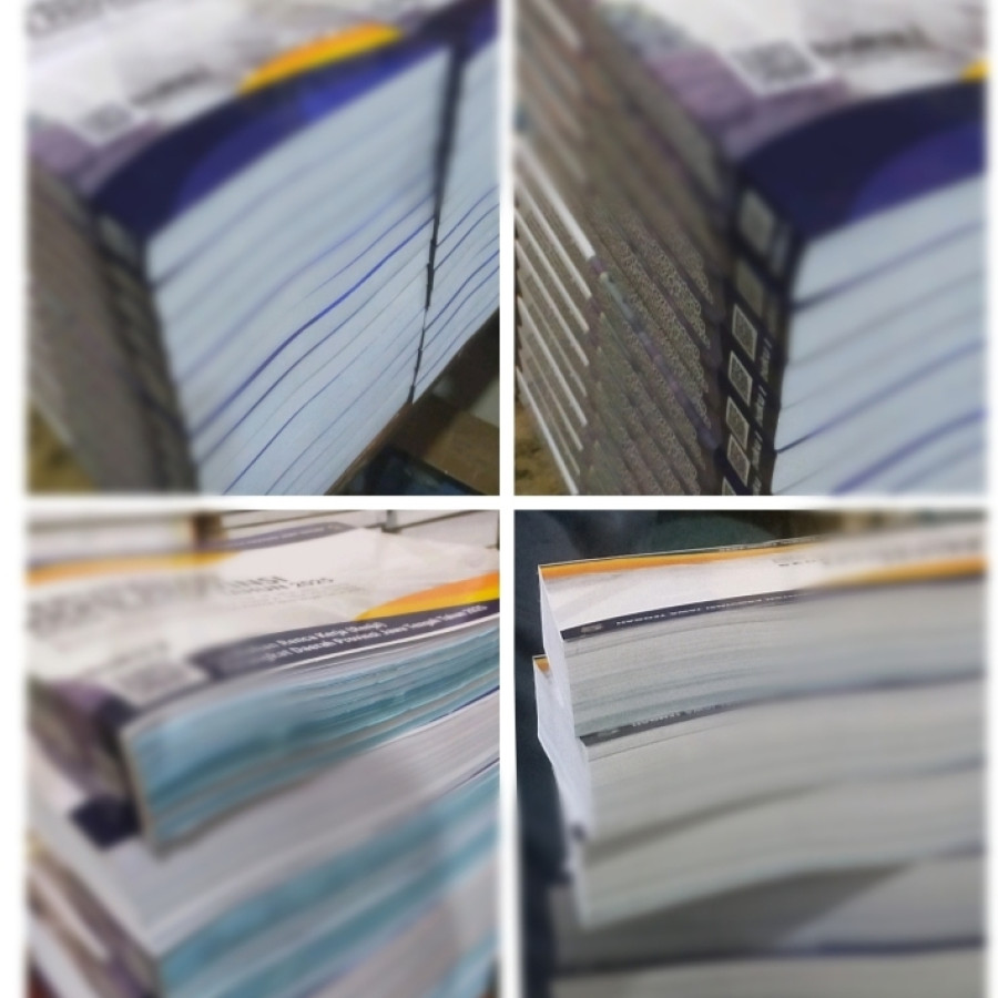 Jilid buku softcover warna