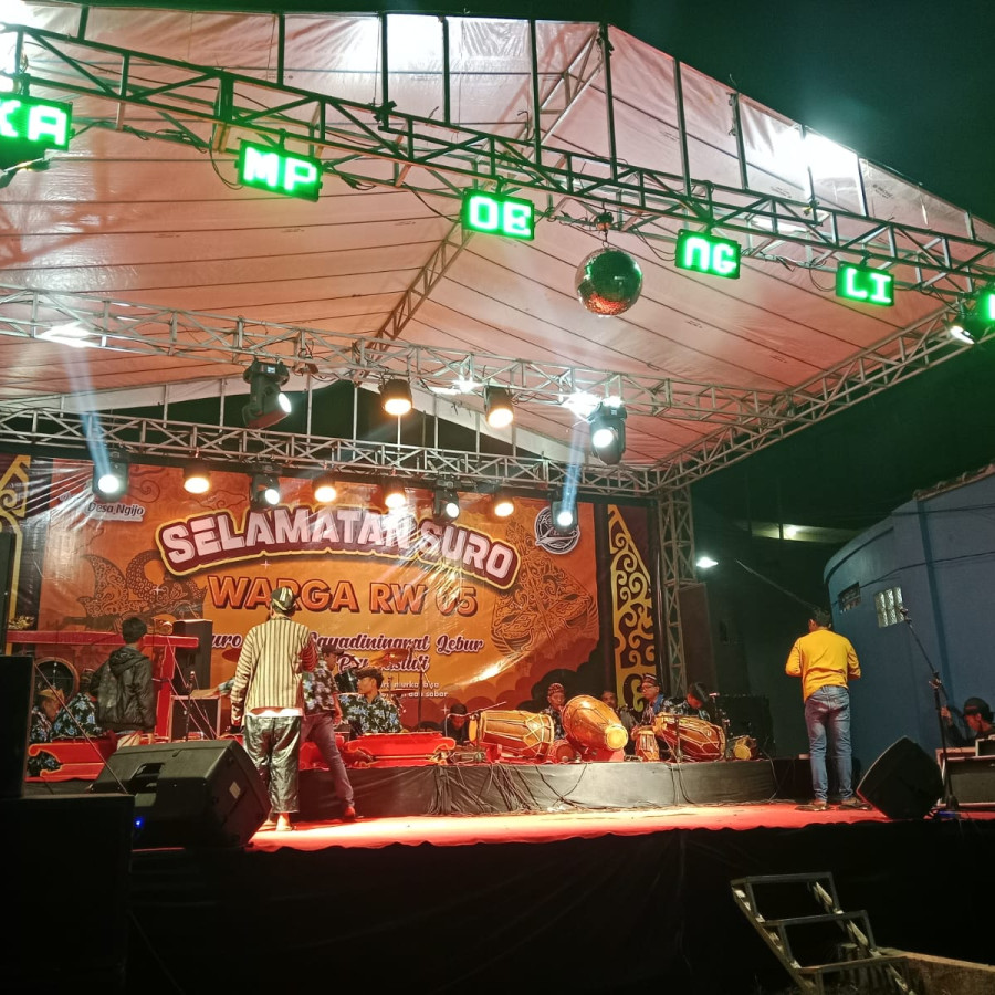 Dekorasi Kegiatan Event Standard (Backdrop Lighting Standing Banner)