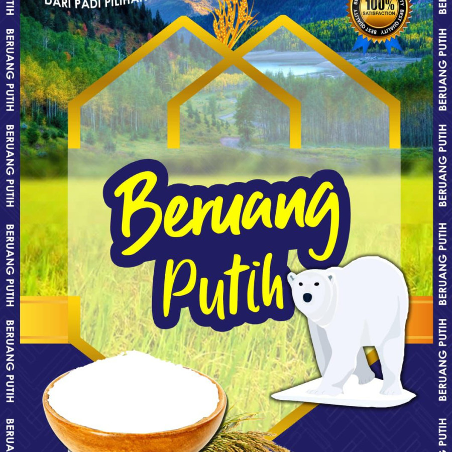 BERAS PREMIUM CAP BERUANG PUTIH