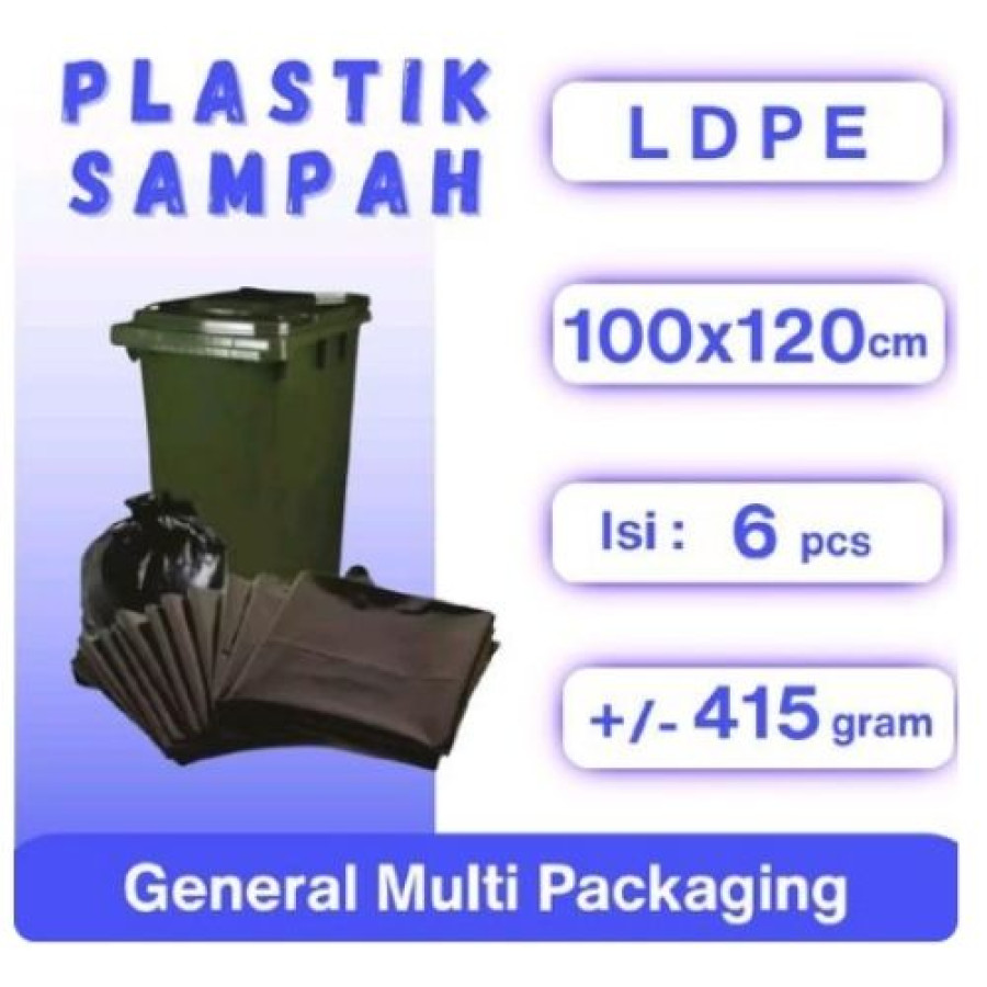 Plastik Sampah atau Trash Bagi Ukuran 100X120 Isi 6