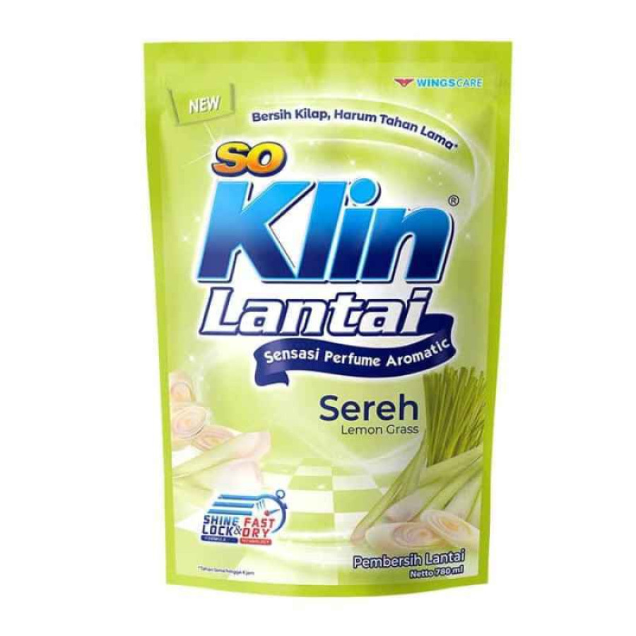 So Klin Pembersih Lantai All Varian Pouch 780ml - depan