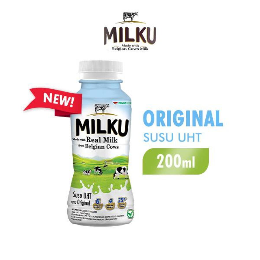 SUSU UHT MILKU - 200 ML - utama